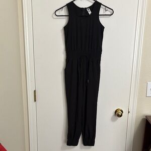 Sleek Black Sleeveless Jumpsuit